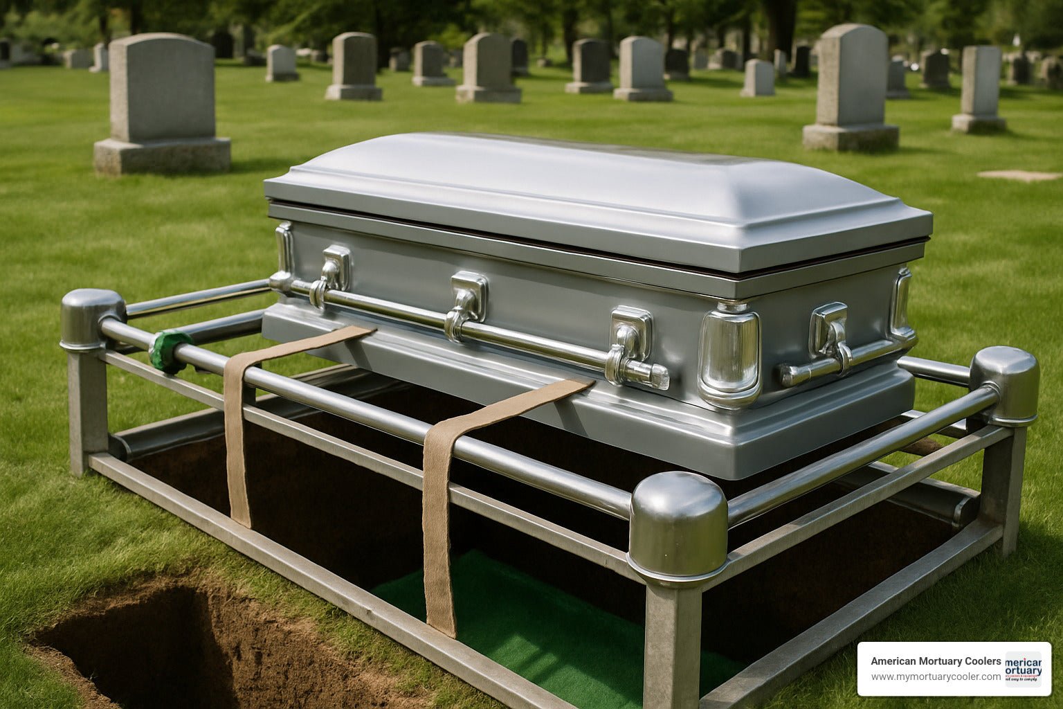 Casket Lowering Device 101: What You Need to Know Before Buying - American Mortuary Coolers & Equipments Casket Lowering Device 101: What You Need to Know Before Buying - American Mortuary Coolers & Equipments